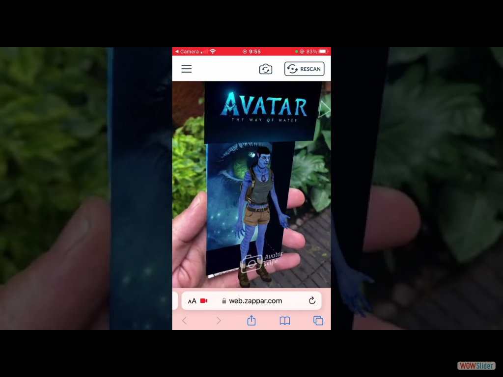 Realidad aumentada para premier de Avatar 2. Prueba de concepto.